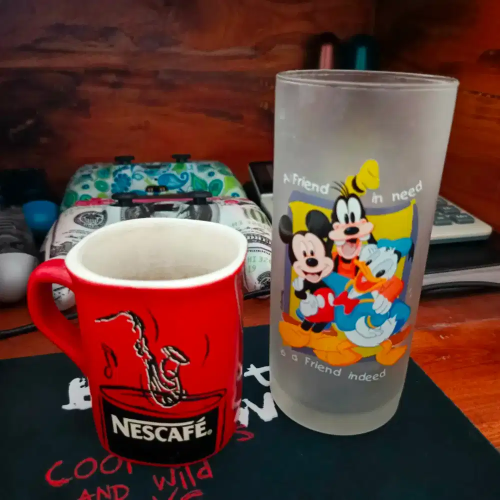 Gelas nescafe dan disney borongan