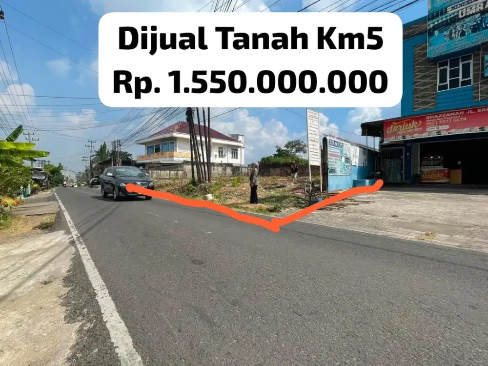Tanah tengah kota dekat RS Mata palembang