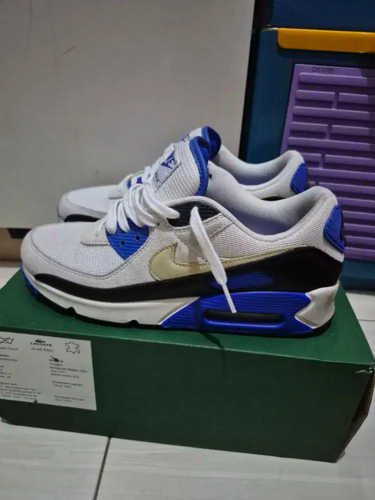 Nike Airmax 90 PRM White Racer Blue Khaki Originall Like new