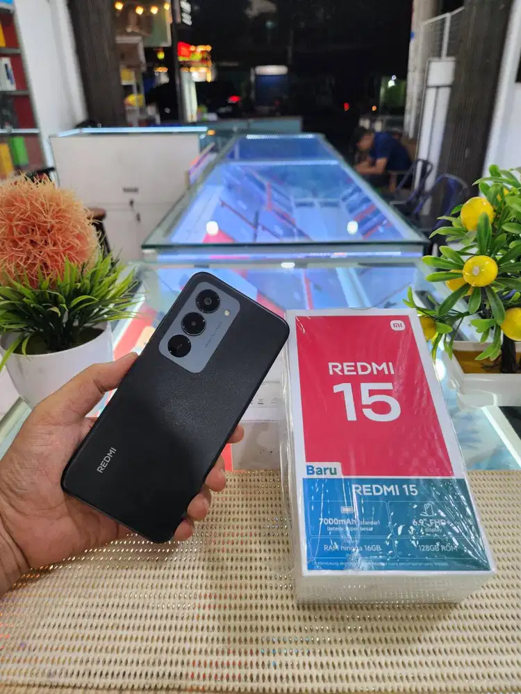 Redmi 15 Ram 8+8Gb/128Gb Fulset Mulus Like New Original 100% Bergarans