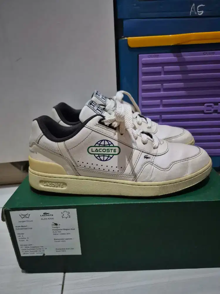Sepatu Lacoste T-clip Original with box