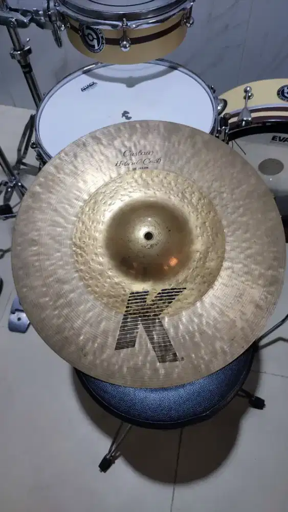 Cymbal crash Zildjian, Sabian dll