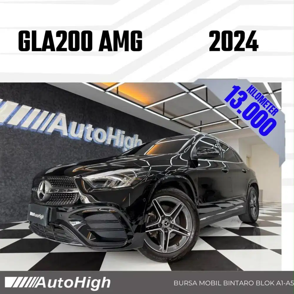 DP10% [Km13.000] GLA200 AMG 2024 Black / GLA 200 Reg 2023 #AUTOHIGH
