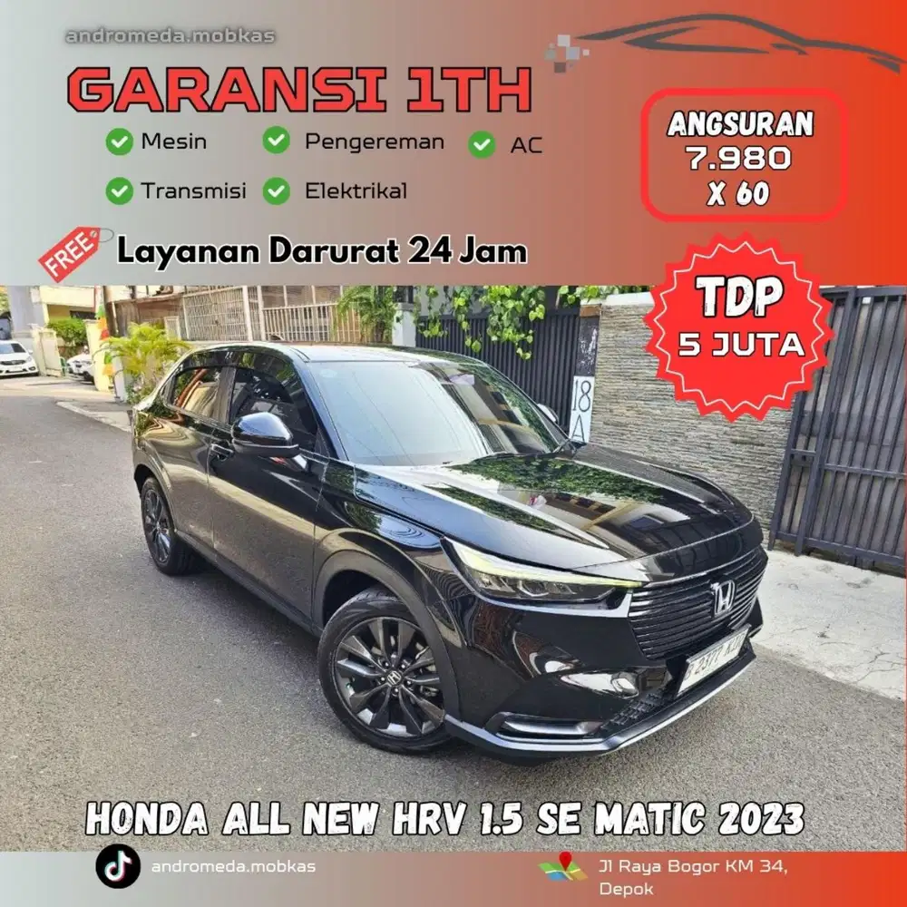 TDP TERMURAH 5 JT HONDA ALL NEW HRV 1.5 SE MATIC 2023 KONDISI ISTIMEWA