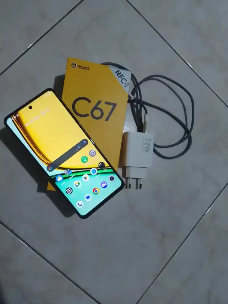 Realme C67 ram 8+8/128gb lengkap fullset