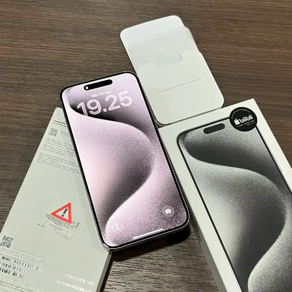 IPhone 15 256GB [ White Titanium ] Garansi Resmi iBox