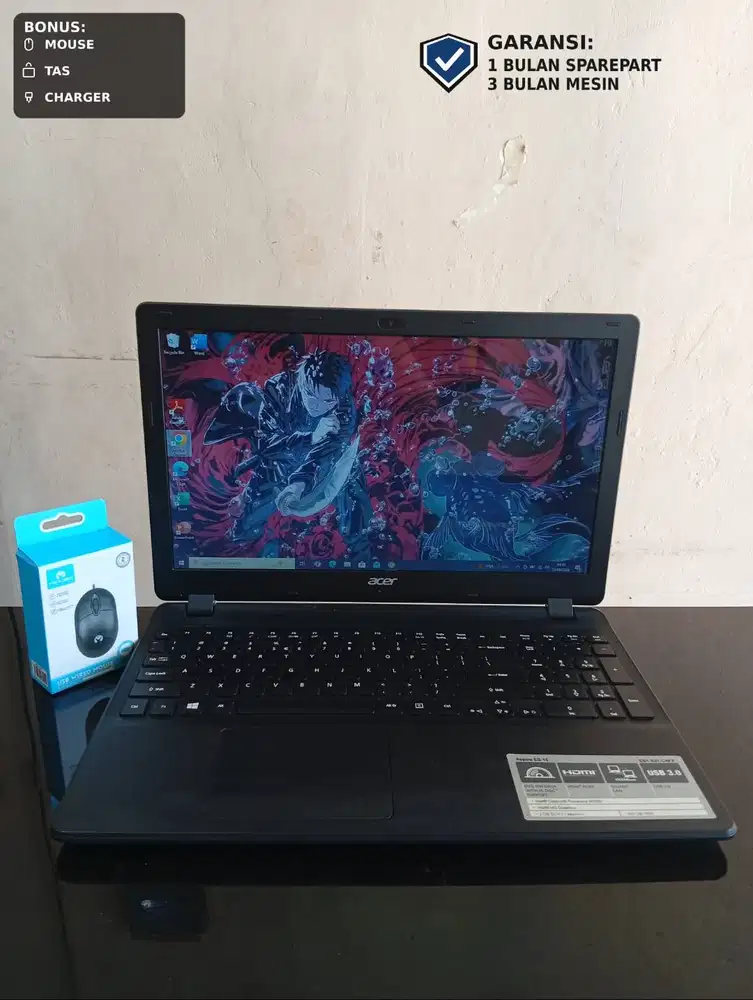 LAPTOP SECOND Acer ES1-531 celeron N3050 ram 8GB hdd 500GB BERGARANSI
