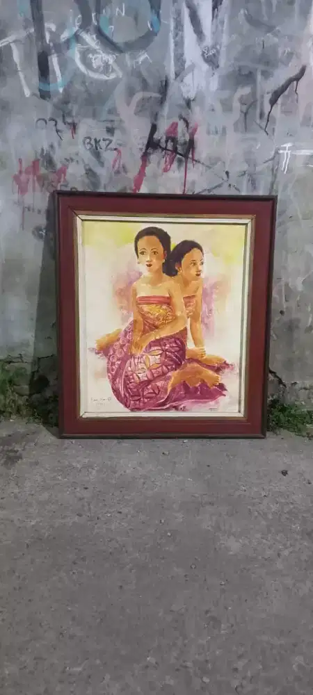 Lukisan kanvas bali