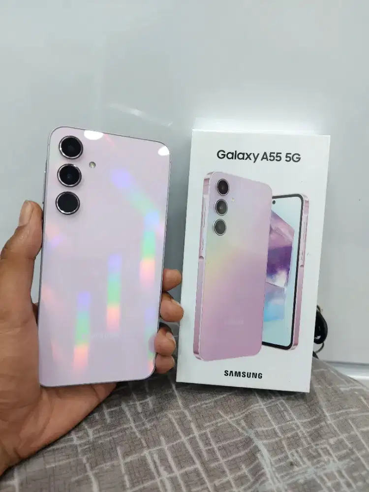 Samsung A55 5G Ram 8/256 GB fulset bawaan mulus.