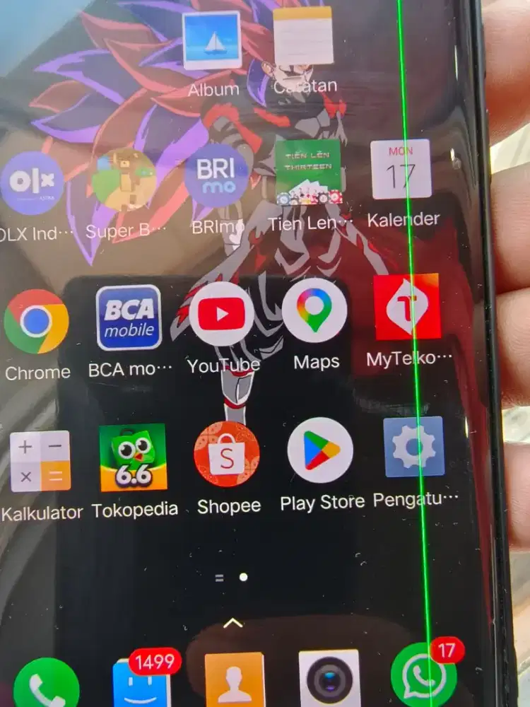 LCD ORI VIVO X50 PRO LAYAR BERGARIS