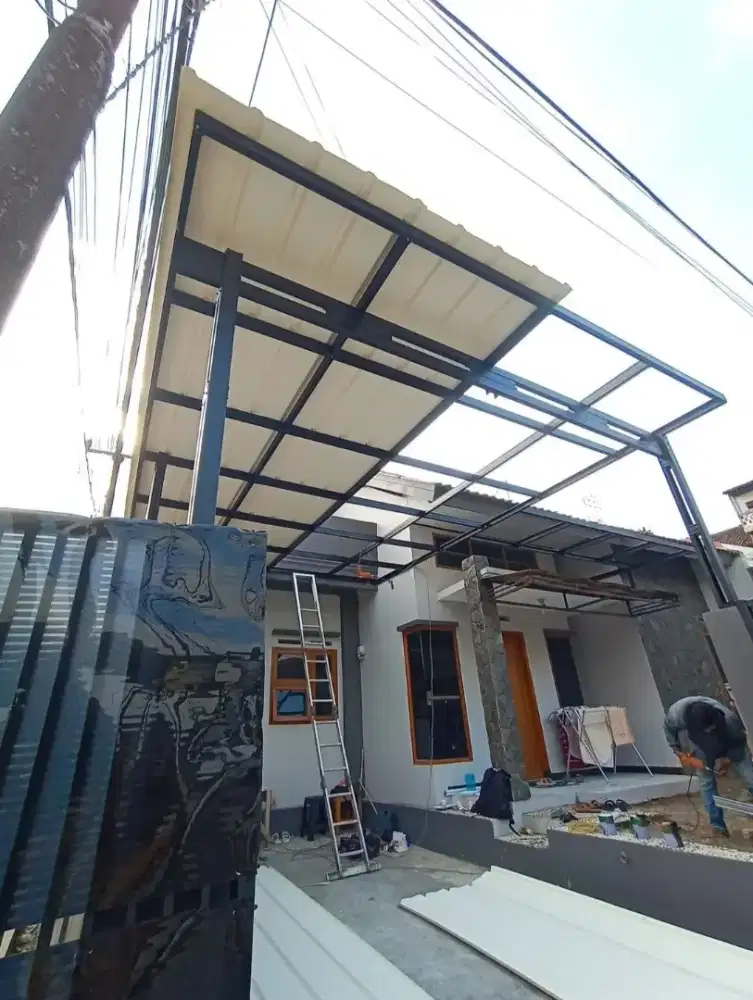 Kanopi alderon RS pake bajaringan
