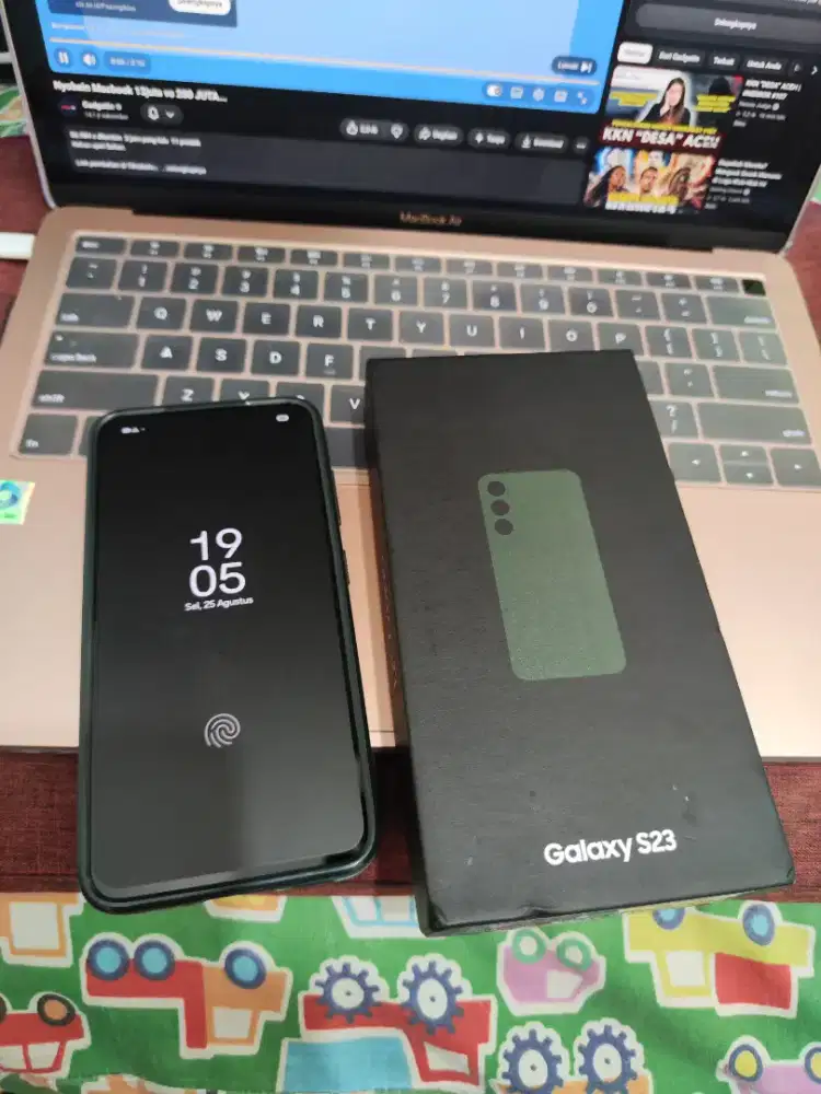 Samsung galaxy s23 basic 8/256gb green sein normal mulus hp box