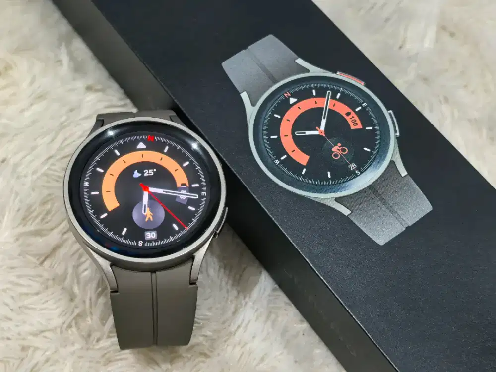 Samsung Watch 5 Pro Titanium Muluss Fullset Ori