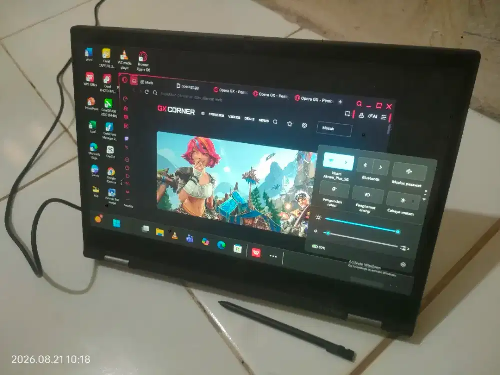 Dijual laptop L13 Yoga kondisi mulus