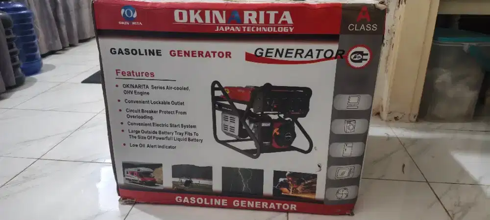 Genset Okinarita Max Output 3.100 waat new segel