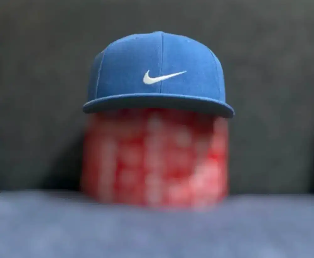Topi Nike biru Vintage Snapback Original second