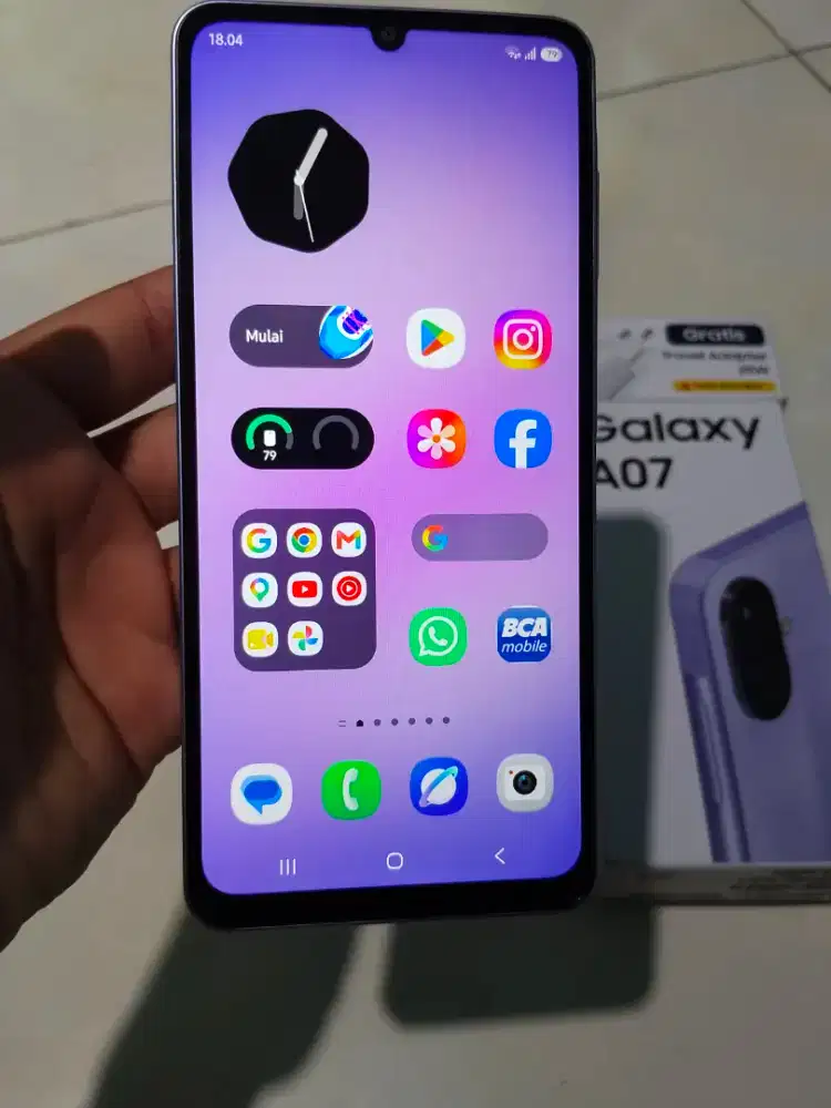 samsung A07 purple