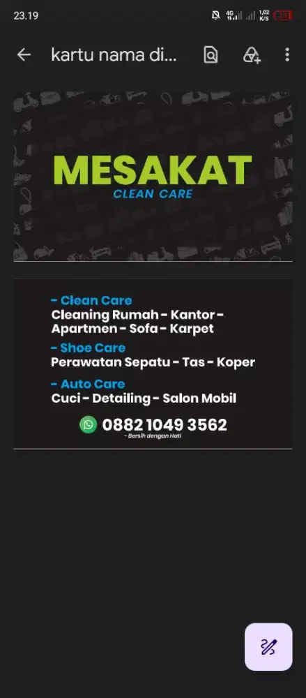 Jasa cleaning dan cuci sepatu