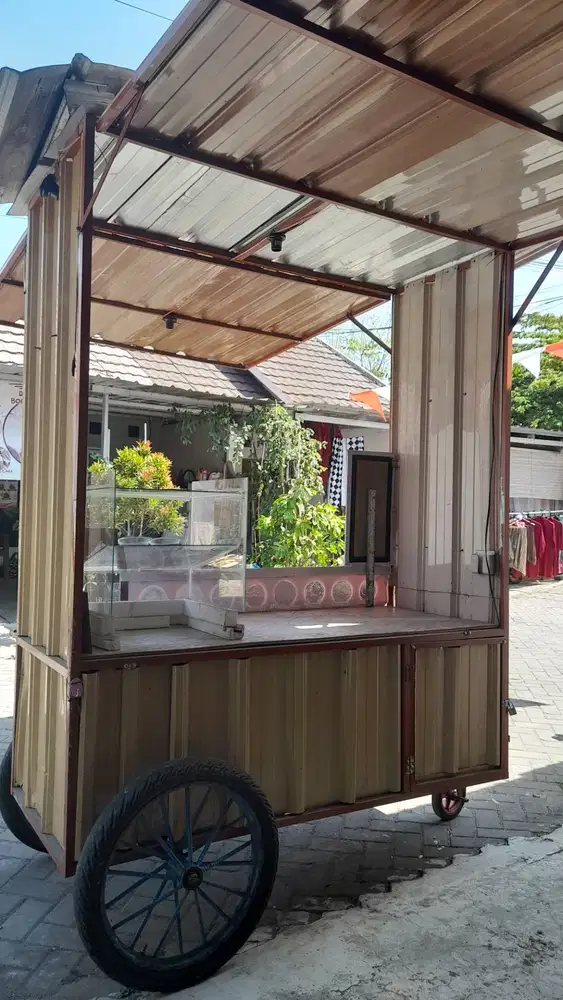 GEROBAK BOOTH CONTAINER KULINER MURAH SIAP PAKAI