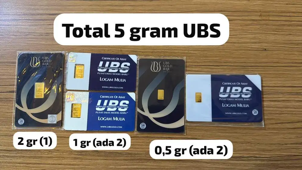 Logam mulia ubs 5 gram bukan antam