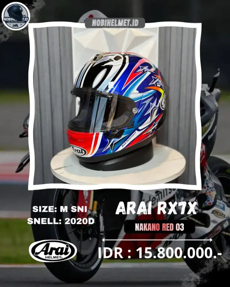 Arai rx7x nakano red 03