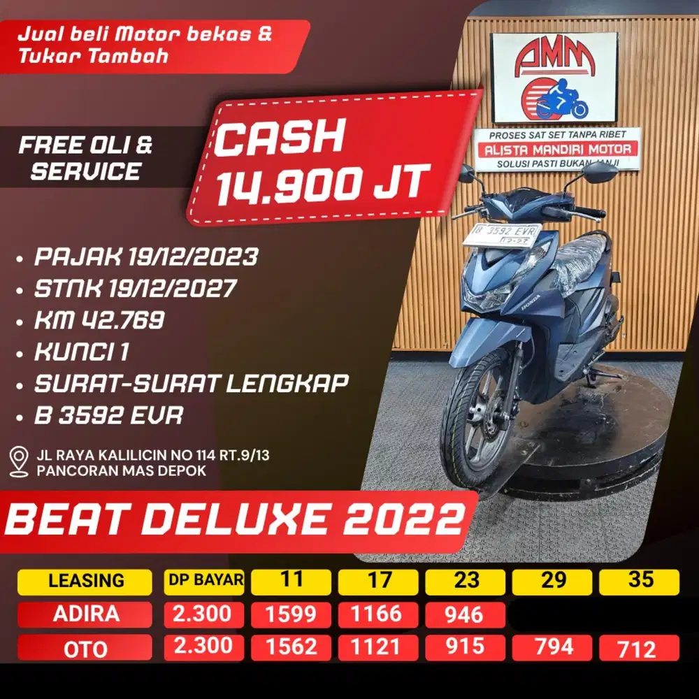 BEAT DELUXE 2022 CASH / KREDIT ALISTA