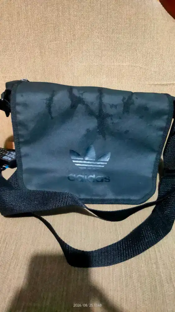 ADIDAS MESSENGER BAG SLING BAG SMALL BLACK TAS ADIDAS
