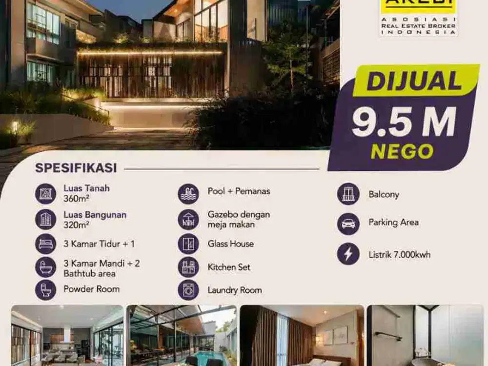 Jual Villa Dago Resort Bandung Mewah Siap Huni