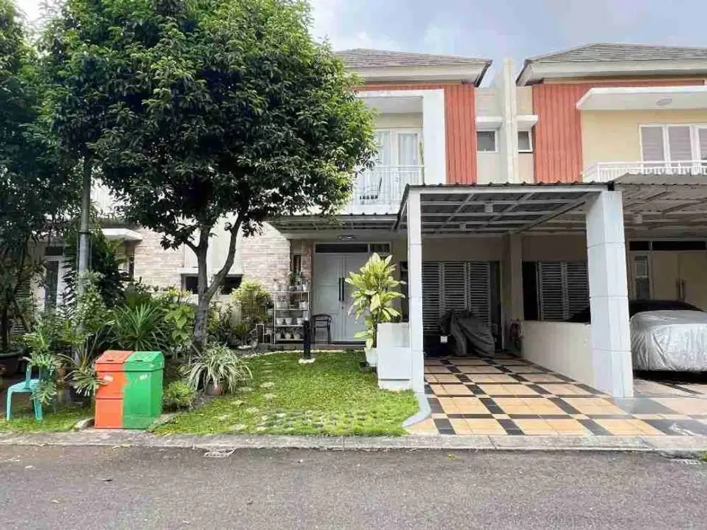 DIJUAL RUMAH LEBAR 8 CLUSTER MAGNOLIA SUMMARECON BEKASI TIPE SEMI FURNISHED