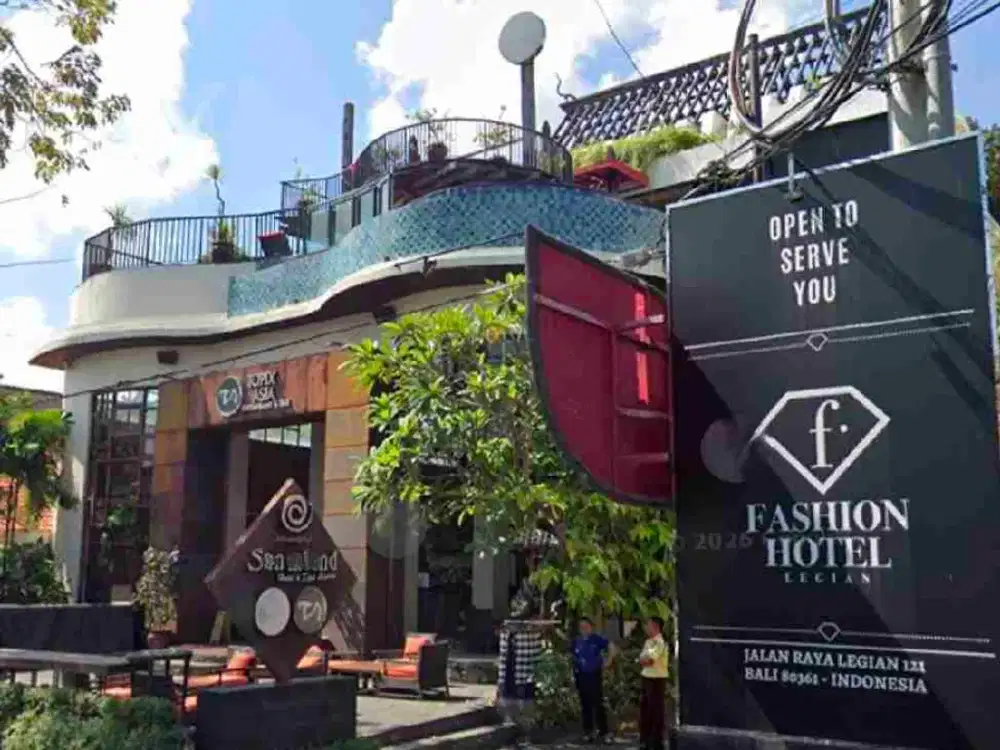 jual hotel 20 are 180 room di Legian street Kuta Bali