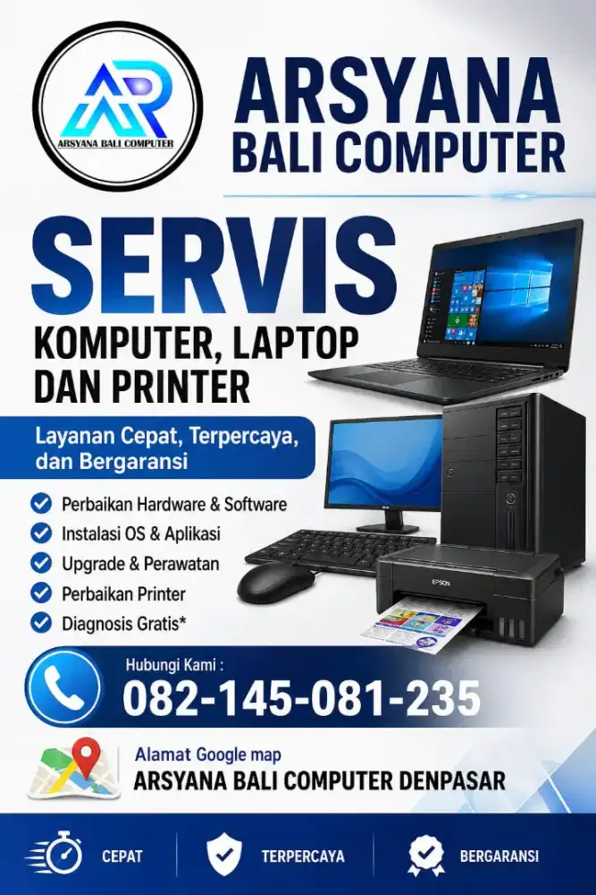 KOMPUTER, LAPTOP, DAN PRINTER
