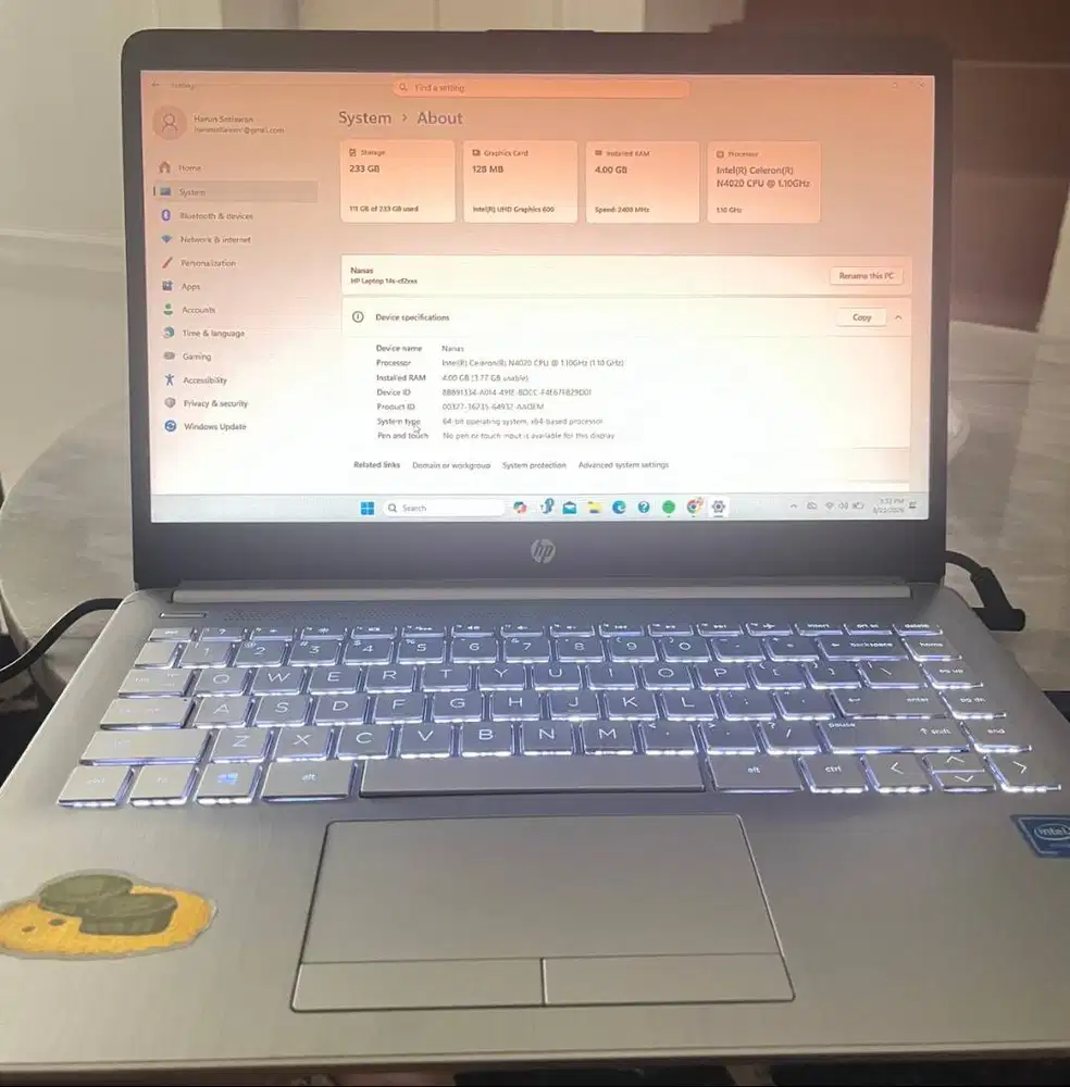 Dijual Laptop HP 14S-CF2017TU
