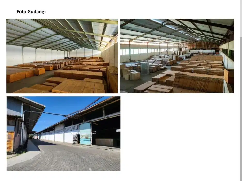 DIJUAL/DISEWAKAN GUDANG AREA STRATEGIS JALAN RAYA SUKODONO SIDOARJO!