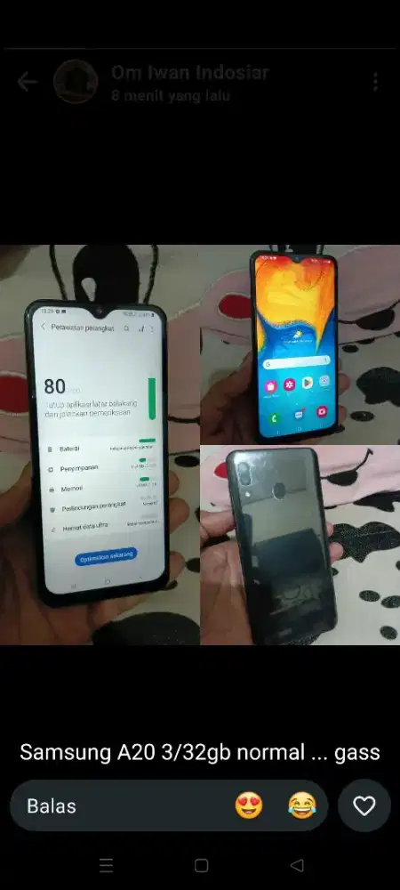 Samsung A20 ram 3/32