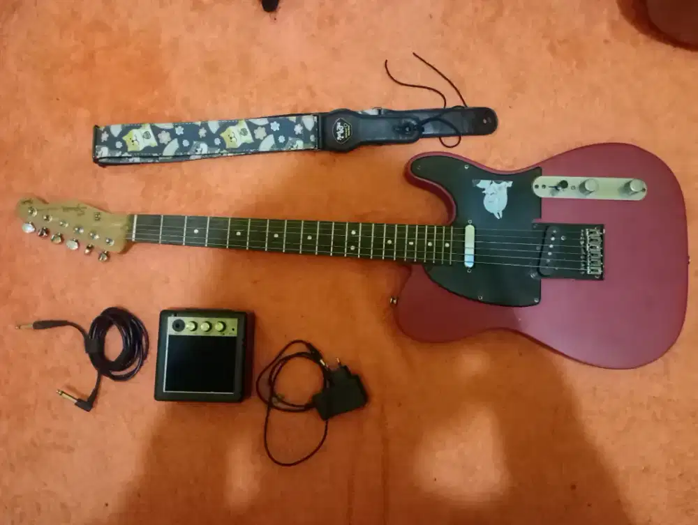 Jual gitar set + ampli model telecaster