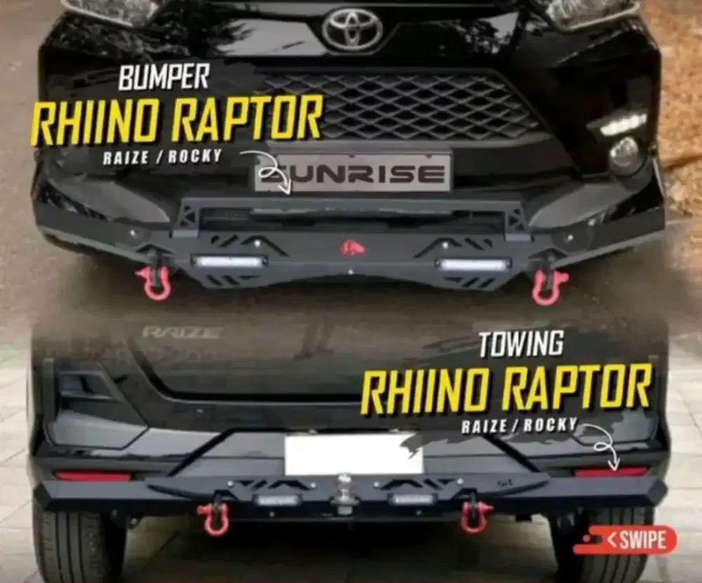 Bumper Thowing Rhino Raptor for Raize (Bekas)