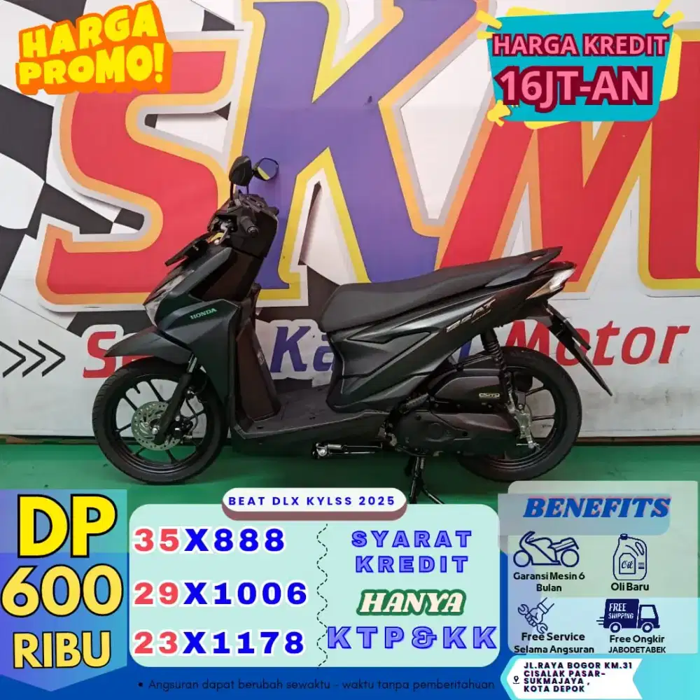 Dp 600rb gratis servis selama angsuran beat dlx 2025 keyless