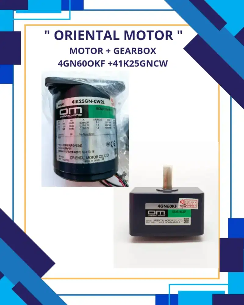 Oriental Motor (motor+gearbox) 4GN60OKF + 41K25GNCW