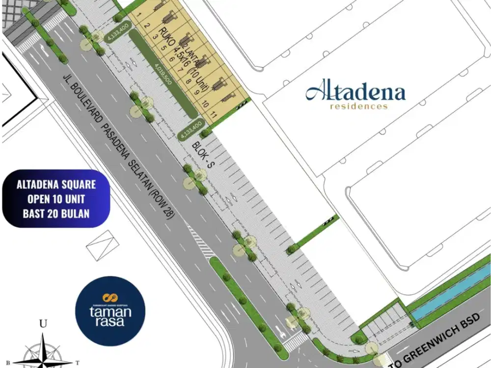 Lokasi terbaik sebrang taman rasa gading serpong, bisa cicil 120x tanpa bank dan BI Checking