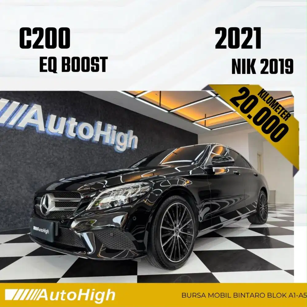 DP10% [Km20.000] C200 Avantgarde 2019 Black Reg 2018 #AUTOHIGH