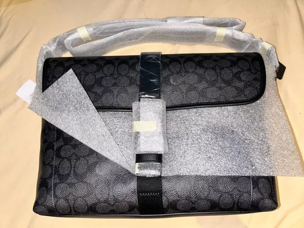 Tas Pria Coach League Messenger Bag In Signature Canvas