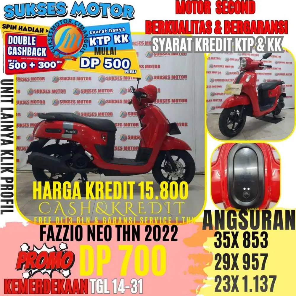 FAZZIO NEO TAHUN 2022 BERGARANSI CASHBACK UPTO 3OORBUAN
