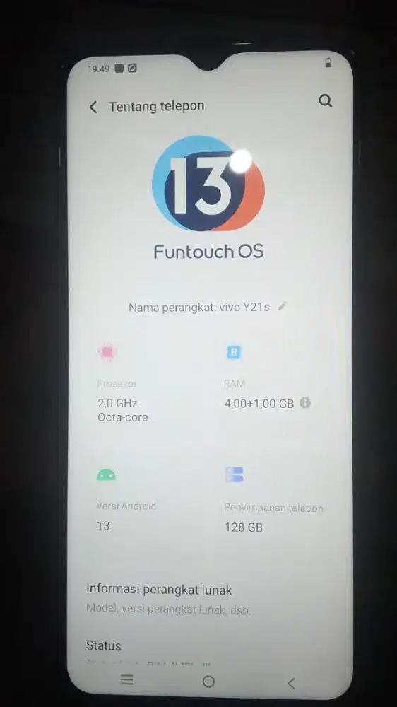 Vivo y21s 4+1/128 normal nominus & hp only