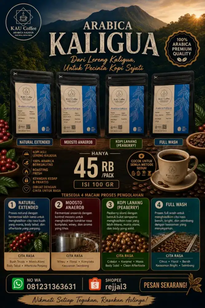Kopi Arabica Kaligua 100gr
