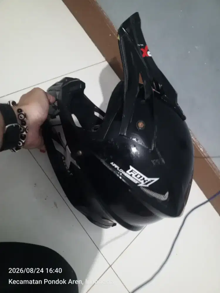 Helm JPX TraiL Hitam Doff