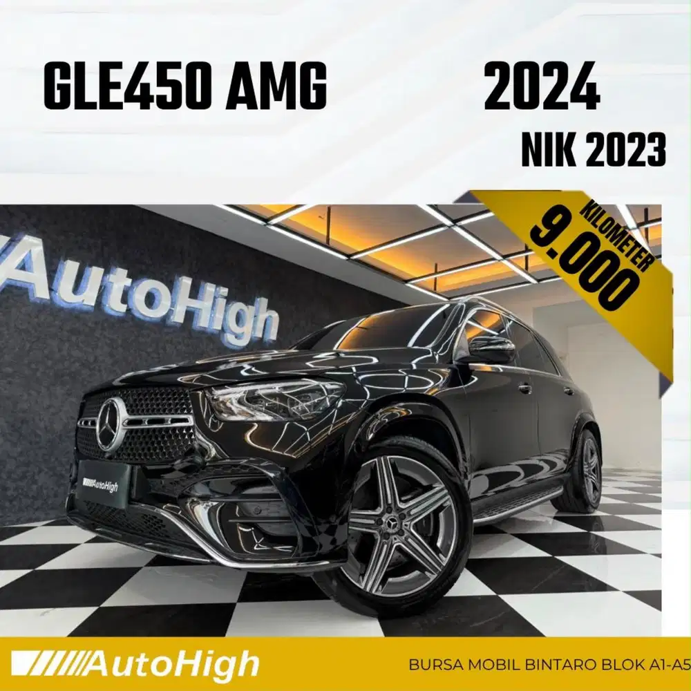 DP10% [Km9.000] GLE450 AMG 2023 Black / GLE 450 Reg 2024 #AUTOHIGH