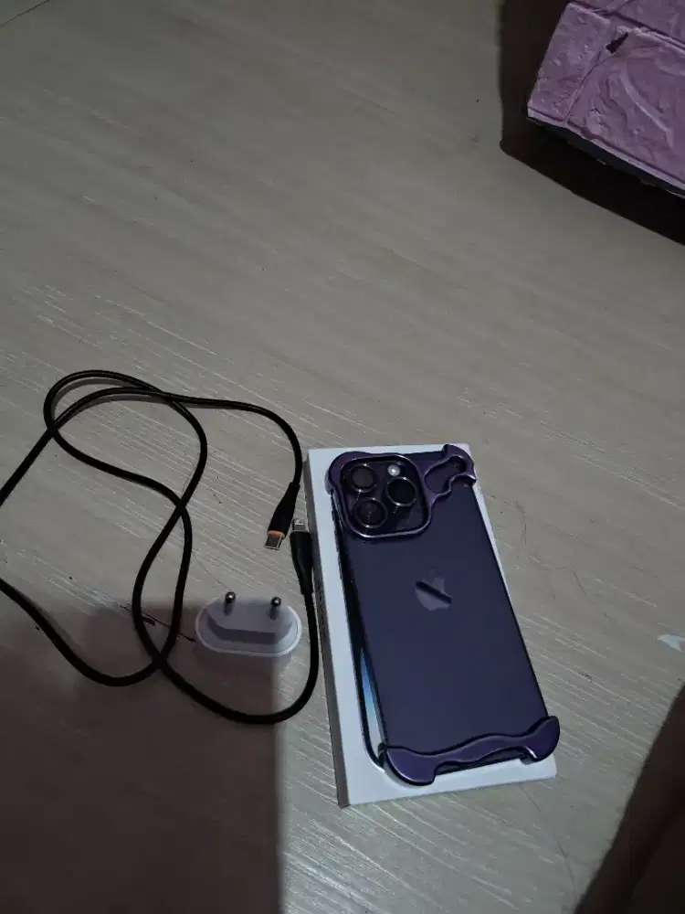 Jual santai aja iPhone 14 pro purple 128gb