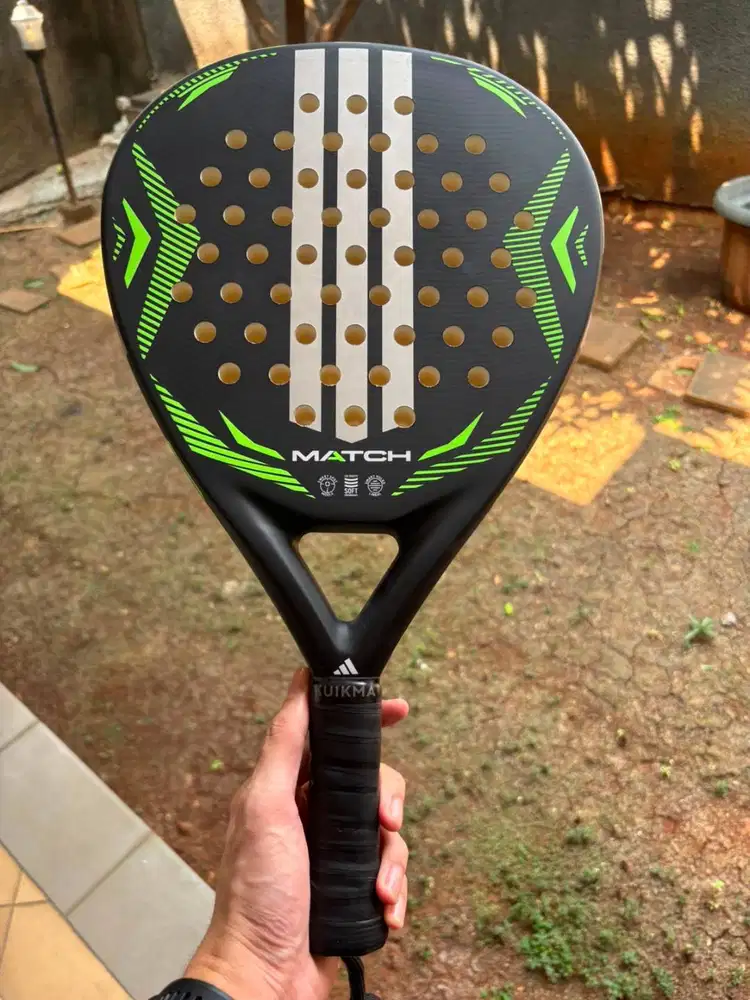 Adidas Match Black Green 2026 Padel Racket Raket Padel Adidas