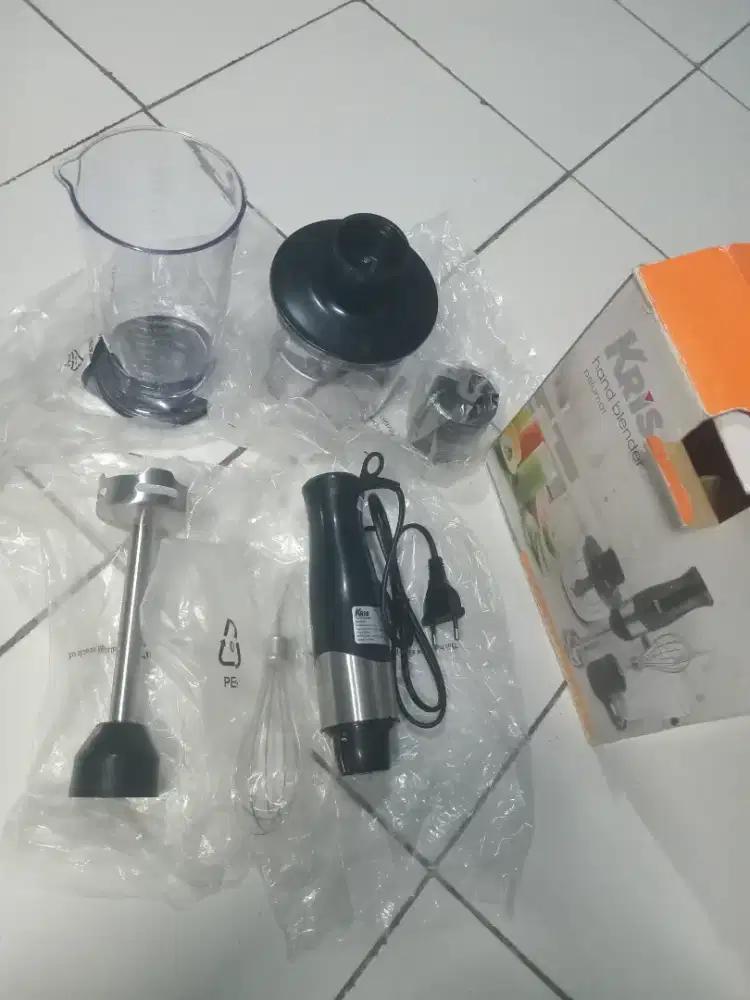 Hand blender kris 600 watt 3 in 1