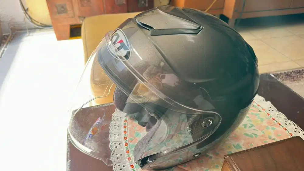 Helm Kyt Kyoto Solid Gunmetal Size M